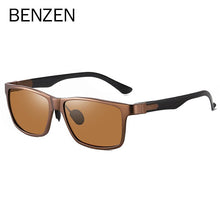 Load image into Gallery viewer, BENZEN Top Carbon Fiber Square Polarized Sunglasses Men Goggles For Driving Sun glasses  Male UV 400 gafas de sol hombre 9617