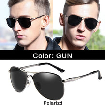 Load image into Gallery viewer, BERTHA Men&#39;s Sunglasses Polarized Retro Vintage Pilot Classic Double Bridge Anti-UV Male Driving Fishing Eyewear Glasses SP8722