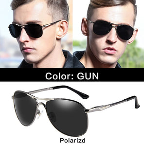 BERTHA Men's Sunglasses Polarized Retro Vintage Pilot Classic Double Bridge Anti-UV Male Driving Fishing Eyewear Glasses SP8722
