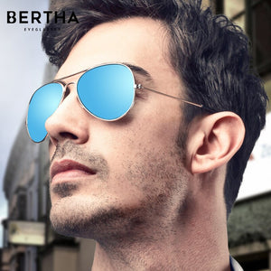 BERTHA Polarized Sunglasses Unisex Anti-ultraviolet Eyeglasses Colorful Sunglasses Classic Pilot Driving Glasses SP3025