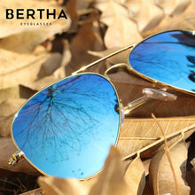 Load image into Gallery viewer, BERTHA Polarized Sunglasses Unisex Anti-ultraviolet Eyeglasses Colorful Sunglasses Classic Pilot Driving Glasses SP3025