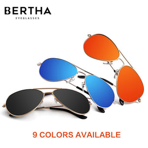 BERTHA Polarized Sunglasses Unisex Anti-ultraviolet Eyeglasses Colorful Sunglasses Classic Pilot Driving Glasses SP3025