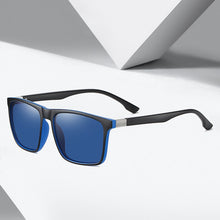 Load image into Gallery viewer, BETSION Polarized Men&#39;s Sunglasses Dark Lens Flat Top Large Black Biker Gangster Decorative glasses