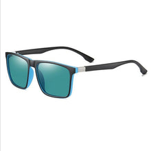 Load image into Gallery viewer, BETSION Polarized Men&#39;s Sunglasses Dark Lens Flat Top Large Black Biker Gangster Decorative glasses