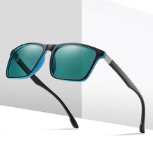 Load image into Gallery viewer, BETSION Polarized Men&#39;s Sunglasses Dark Lens Flat Top Large Black Biker Gangster Decorative glasses