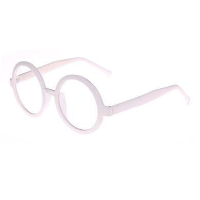 BETSION Retro Round White Eyeglass Frames Full-rim Oversize Eyewear  Eyewear Vintage RX Glasses optical eyeglasses