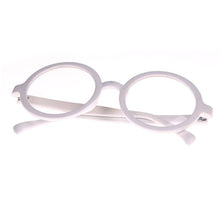 Load image into Gallery viewer, BETSION Retro Round White Eyeglass Frames Full-rim Oversize Eyewear  Eyewear Vintage RX Glasses optical eyeglasses