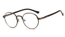 Load image into Gallery viewer, BETSION Vintage Oval Gold Eyeglass Frame Man Women Plain Glasses Clear Full-Rim Spectacles
