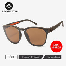 Load image into Gallery viewer, BEYONDSTAR One-piece Blue Mirror Lens Sunglass Men Polarized Cateye Sunglasses Women  Glasses UV400 Glases TR79037