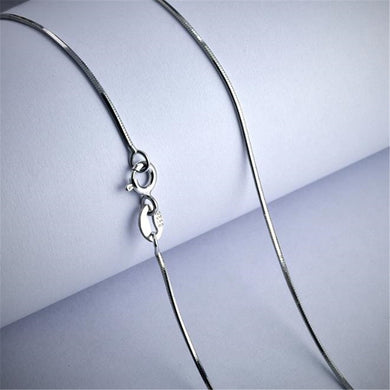 S925 Silver Octagonal Snake Chain Necklace Simple Korean and Wild Girl Fashion Pure Silver Clavicle Chain Free Shippng