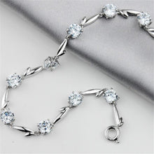 Load image into Gallery viewer, S925 Sterling Silver Bracelet Diamond Angel Feather Bracelet Adjustable Length Bracelet For Women's Party Jewelry