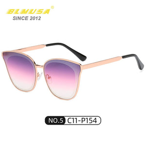 BLMUSA 2023 Sunglasses Women Brand Design  Butterfly Eyeglasses  Custom Pink Shades For Women Glasses UV400