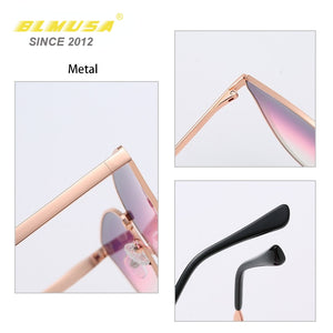 BLMUSA 2023 Sunglasses Women Brand Design  Butterfly Eyeglasses  Custom Pink Shades For Women Glasses UV400