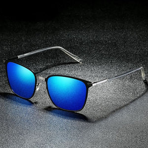 BLMUSA  2023 Polarized Sunglasses Men Metal Driver Night Vision Glasses Design UV400 Square Business Sun Glasses Cool Men