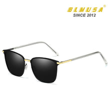 Load image into Gallery viewer, BLMUSA  2023 Polarized Sunglasses Men Metal Driver Night Vision Glasses Design UV400 Square Business Sun Glasses Cool Men