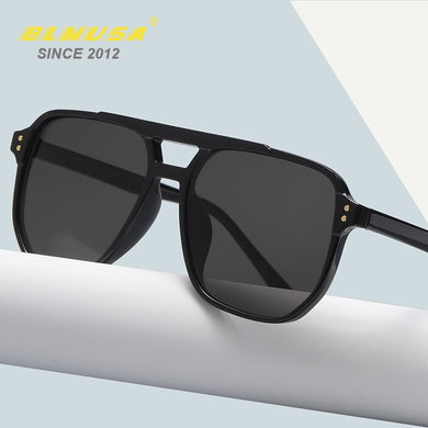 BLMUSA 2023 Occhiali da sole semplici da uomo Tendenza lenti sfumate Occhiali decorativi quadrati per le donne Occhiali da guida per auto unisex UV400