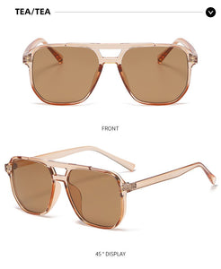 BLMUSA 2023 Occhiali da sole semplici da uomo Tendenza lenti sfumate Occhiali decorativi quadrati per le donne Occhiali da guida per auto unisex UV400