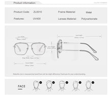 Load image into Gallery viewer, BLMUSA Classic Mach Six Gradient Sunglasses Cool Men Square Business Shades For Men Vintage Sun Glasses For Women  UV400