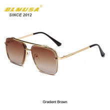Load image into Gallery viewer, BLMUSA Classic Mach Six Gradient Sunglasses Cool Men Square Business Shades For Men Vintage Sun Glasses For Women  UV400