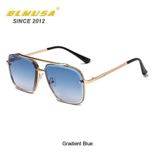 Load image into Gallery viewer, BLMUSA Classic Mach Six Gradient Sunglasses Cool Men Square Business Shades For Men Vintage Sun Glasses For Women  UV400