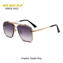 Load image into Gallery viewer, BLMUSA Classic Mach Six Gradient Sunglasses Cool Men Square Business Shades For Men Vintage Sun Glasses For Women  UV400