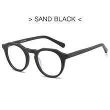 Load image into Gallery viewer, BLUEMOKY Acetate Round Computer Glasses Frame Anti Blue Light Pochromic Prescription Lenses  Brand Optical Spectacles