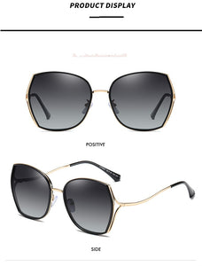 BLUEMOKY Brand Designer Oversized Polarized Sunglasses Women Butterfly Gradient Sun Glasses Female UV400 Shades Goggle Eyewear