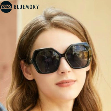 BLUEMOKY Design Butterfly Sunglasses Women Oversize Big Shades Eyewear for Ladies Uv400 Polarized Travel Sun Glasses