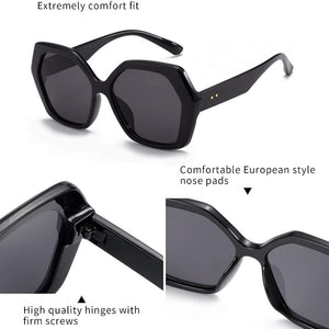 BLUEMOKY Design Butterfly Sunglasses Women Oversize Big Shades Eyewear for Ladies Uv400 Polarized Travel Sun Glasses
