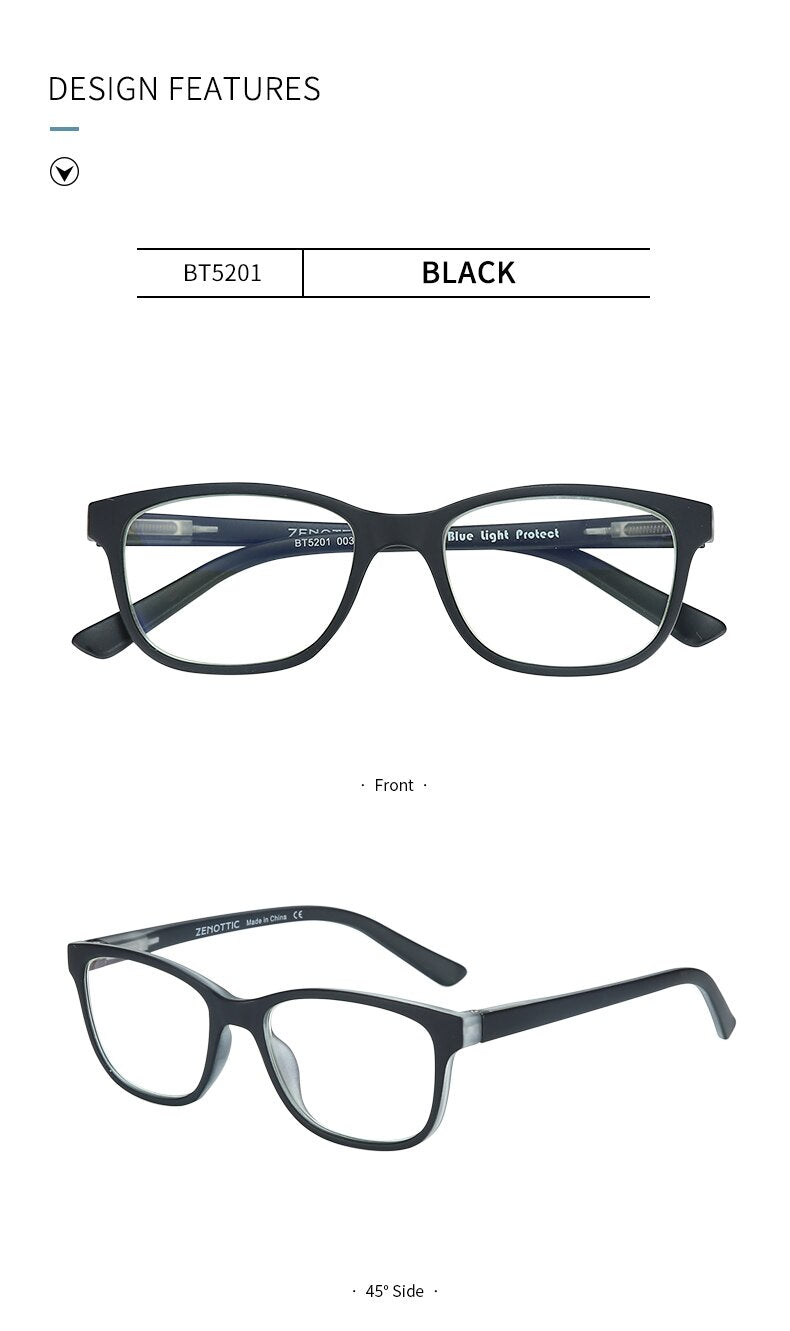 BLUEMOKY Kids Anti  Blue Light Glasses Frame Boy Girl Optical Blue Light Blocking Gaming Eyeglasses Anti Glare Computer Eyewear