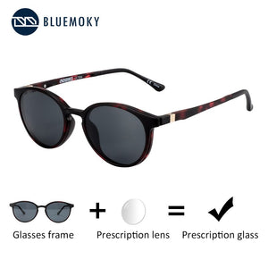 BLUEMOKY Magnetic Clip On Sunglasses For Women Men Polarized UV400 Sunglasses Optical Myopia Glasses Frame 2 in 1 Shade Eyewear