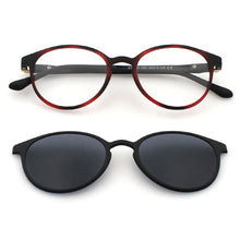Load image into Gallery viewer, BLUEMOKY Magnetic Clip On Sunglasses For Women Men Polarized UV400 Sunglasses Optical Myopia Glasses Frame 2 in 1 Shade Eyewear