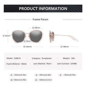 BLUEMOKY Metal Oversized Sunglasses For Women Gradient Lens  Butterfly Frame UV400 Shades Ladies Polarized Sun Glasses