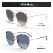 Load image into Gallery viewer, BLUEMOKY Metal Oversized Sunglasses For Women Gradient Lens  Butterfly Frame UV400 Shades Ladies Polarized Sun Glasses