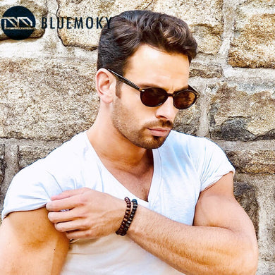 BLUEMOKY Retro Polarized Sunglasses For Men Women Small Outdoor UV400 Driving Shades Lightweight Sunglasses gafas oculos de sol