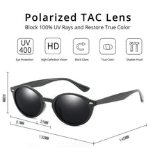 Load image into Gallery viewer, BLUEMOKY Retro Polarized Sunglasses For Men Women Small Outdoor UV400 Driving Shades Lightweight Sunglasses gafas oculos de sol