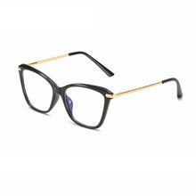 Load image into Gallery viewer, BLue Light Block Eyeglasses Women Stylish Cat Eye Optical Eyewear Full Rim Plastic Front Frame Rim and Alloy Temple Arms