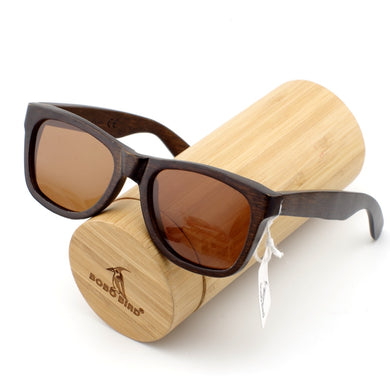 BOBO BIRD 100% Handmade Wooden Sunglasses Men Design Gafas De Sol Steampunk Cool Sun Glasses