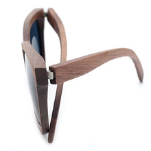 Load image into Gallery viewer, BOBO BIRD Black Walnut Wood Bamboo Polarized Sunglasses Mens Glasses UV 400 Protection Eyewear in Wooden Original Box