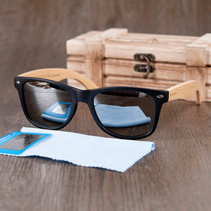 BOBO BIRD CG004 Handmade Sunglasses For Women Men Colorful Polarized Lens Bamboo &Plastic Frame Eyewear oculos de sol feminino