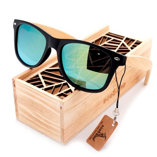 BOBO BIRD CG004 Handmade Sunglasses For Women Men Colorful Polarized Lens Bamboo &Plastic Frame Eyewear oculos de sol feminino