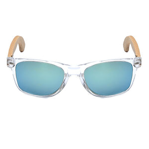 BOBO BIRD Coated Sunglasses for Men and Women Polarized Bamboo Holder Sun Glasses With Wood Gifts Box Cool Beach Oculos