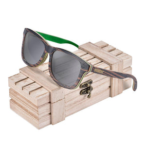 BOBO BIRD Customized Sunglasses Mens Polarized Mirrored Coating  Sun Glasses gafas de sol hombre Sun Glasses Man UV400 Eyewear
