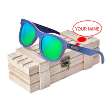 Load image into Gallery viewer, BOBO BIRD Customized Sunglasses Mens Polarized Mirrored Coating  Sun Glasses gafas de sol hombre Sun Glasses Man UV400 Eyewear
