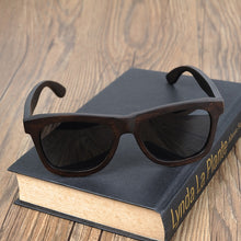 Load image into Gallery viewer, BOBO BIRD Ebony Wooden Male Lady Sunglasses Men's  Brand Designer Polarized Sun Glasses Vintage sunglass women eyewear