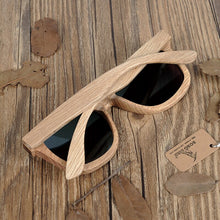 Load image into Gallery viewer, BOBO BIRD Men Women Sunglasses 100% Handmade Wooden Sun glasses polarized Design Summer Style Ladies Eyewear in wood box