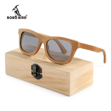 BOBO BIRD Men Women Wooden Bamboo Sunglasses Ladies Eyewear Handmade Sport Polarized Glasses in Wood Box