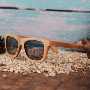 BOBO BIRD Men Women Wooden Bamboo Sunglasses Ladies Eyewear Handmade Sport Polarized Glasses in Wood Box