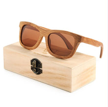 Load image into Gallery viewer, BOBO BIRD Men Women Wooden Bamboo Sunglasses Ladies Eyewear Handmade Sport Polarized Glasses in Wood Box