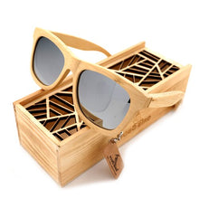 Load image into Gallery viewer, BOBO BIRD Men&#39;s Wooden Bamboo Sunglasses Polarized UV400 Protection Wood Glasses Frames With Colorful Lens In Wood Box